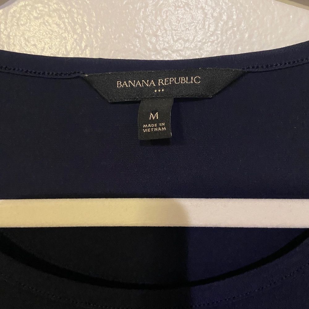 Banana Republic Women’s Navy Blue Mid Stretchy Sleeveless Dress Size M EUC - Picture 4 of 10